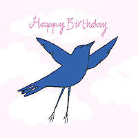 Birthday Bluebird