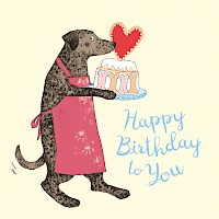 Dog’s Birthday Love Cake