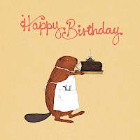 Beaver's Birthday Log – new