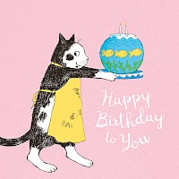 Cat's Birthday Fishcake