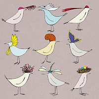 Greater Hatted Birds