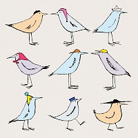 Hatted Birds